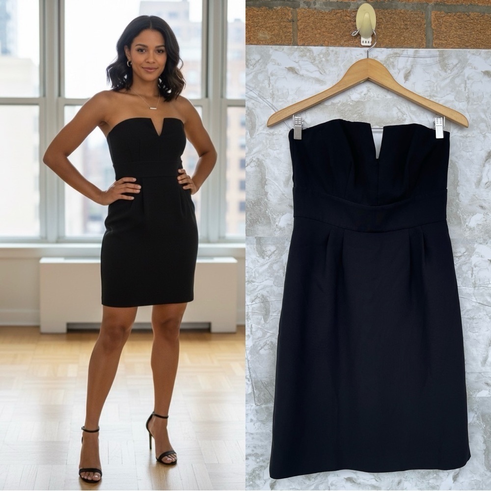 Philosophy di Alberta Ferretti Black
Strapless Cocktail Dress Women's Size 8